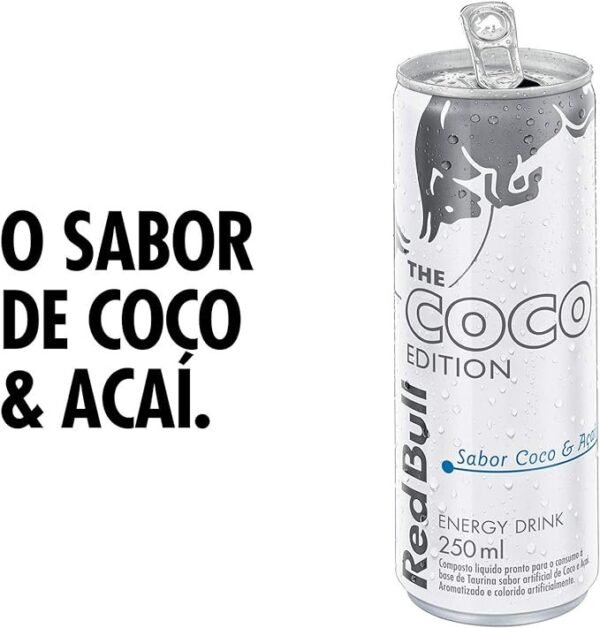 Pack de 4 Latas Red Bull Energético, Coco e Açaí, 250ml - Image 2